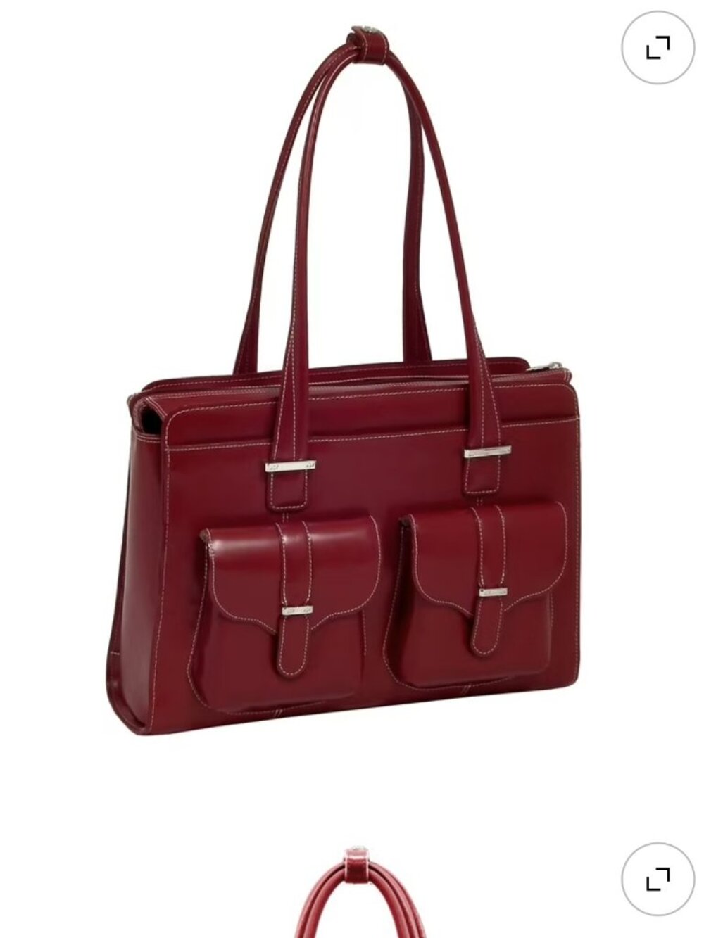 McKlein, W Series, ALEXIS, Top Grain Cowhide Leather, 14" Leather Ladies' Laptop